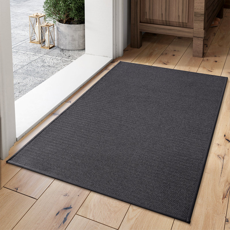 Non-Slip Mother's Day Indoor / Outdoor Doormat, 60cm W x 120cm L, Dark Grey