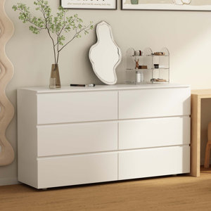 Anastasiya Modern 6 - Drawer Dresser In White