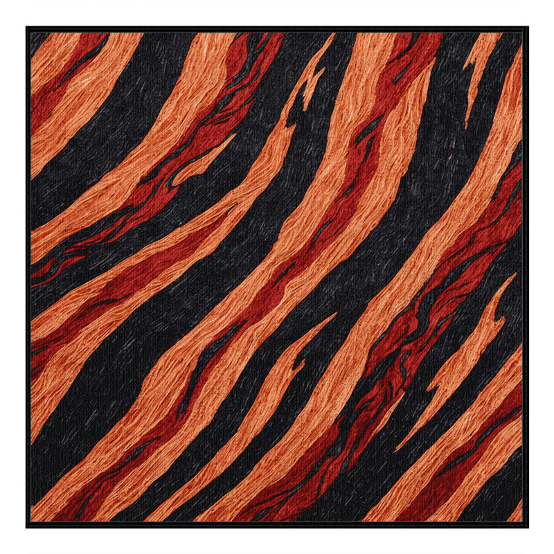  Tapis hawaïen lavable, Carré 7 pi