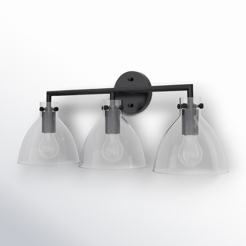 Martins 3 Light Dimmable Vanity Light, Black