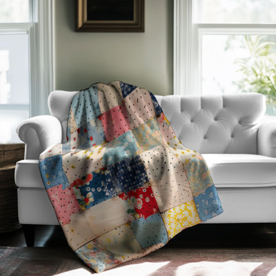 Quilted Texture - 1 Piece Premium Sherpa Blanket