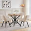 Linen Blend Upholstered Armchair-129704575-129704578-129704584
