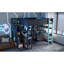 Lit mezzanine pleine grandeur peu encombrant, finition bois, style de jeu moderne