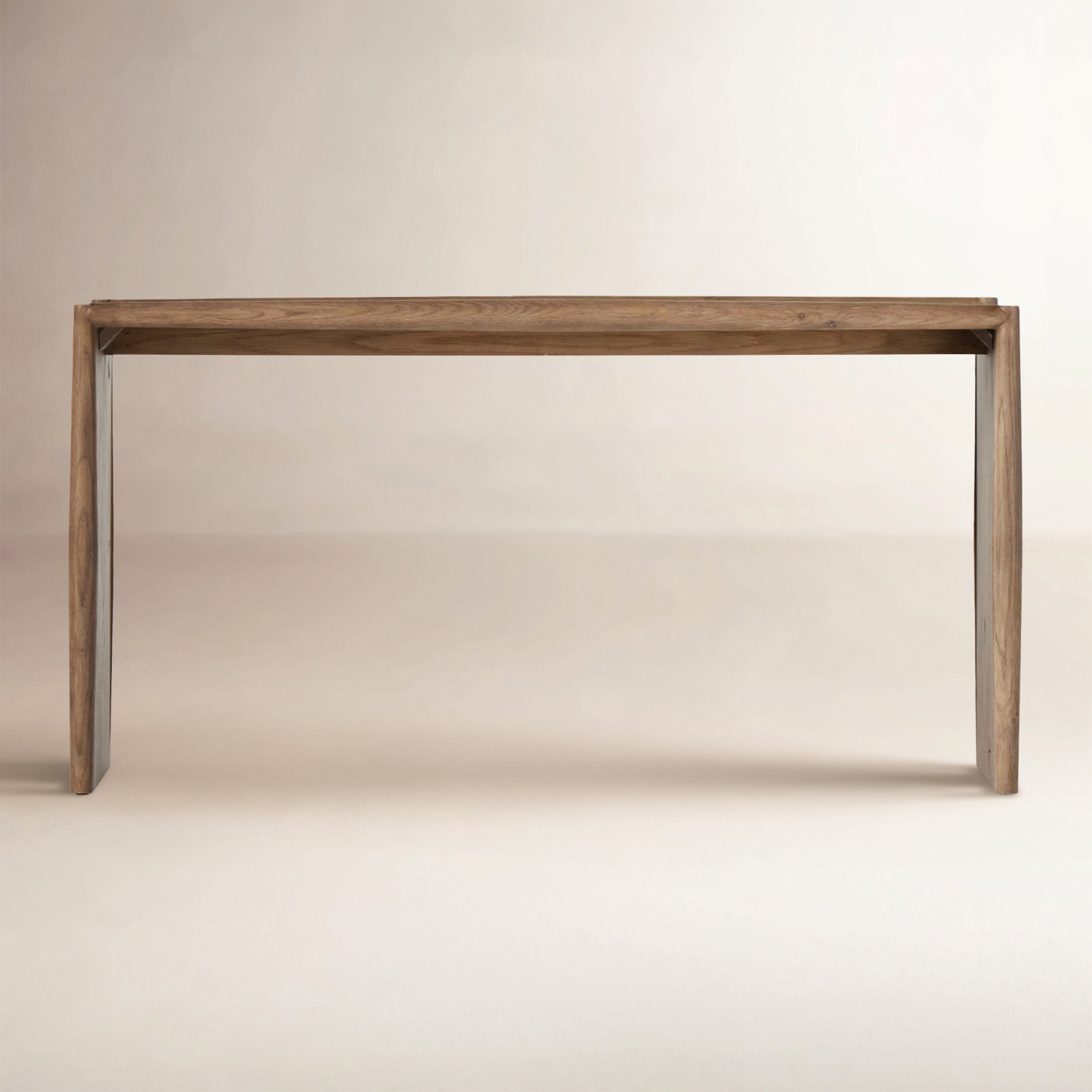 Cayenne 60'' Solid Wood Console Table, Weathered Oak