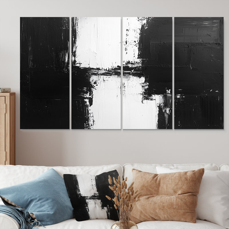 Nykera - décoration murale moderne - art mural abstrait, 4, H 28 po x l 48 po