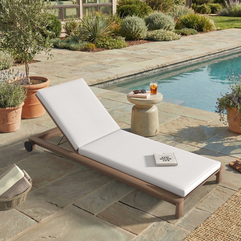 Sunbrella® Outdoor Chaise Cushion, 24" W x 73" D, Sunbrella® Canvas Natural