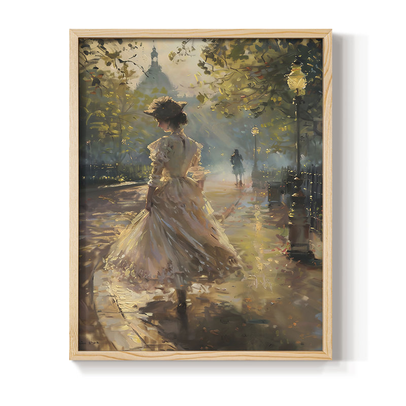 WOMEN Series DCLIX Framed Print - Solid Wood, 30" H x 24" W, Natural