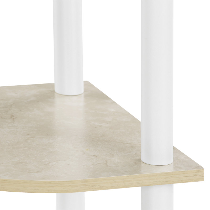 Corner Bookcase, Sonoma Oak/White