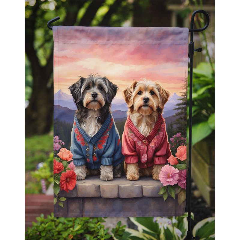 Drapeau pour chien double face en polyester H 15,5 po x l 11,25 po
