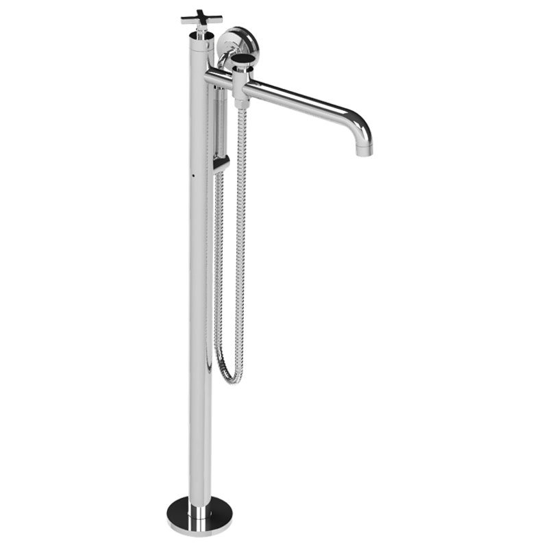 Fleetwood Tub & Shower Faucet, Silver Nickel