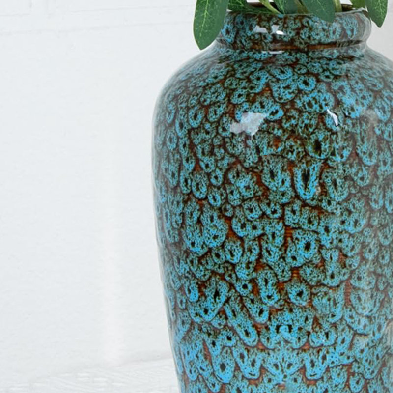 Vase en céramique, Bleu