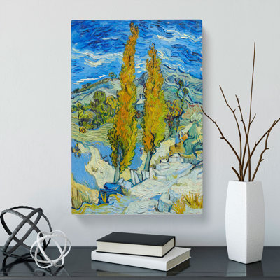 The Poplar Trees by Vincent Van Gogh - Wrapped Canvas Painting