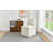 Fontana 19" Wide Chenille Fabric Modern Down Fill Parsons Chairs with Casters