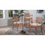 Chaise de salle à manger bali & pari Storsel en rotin naturel et bois de teck, bicolore marron