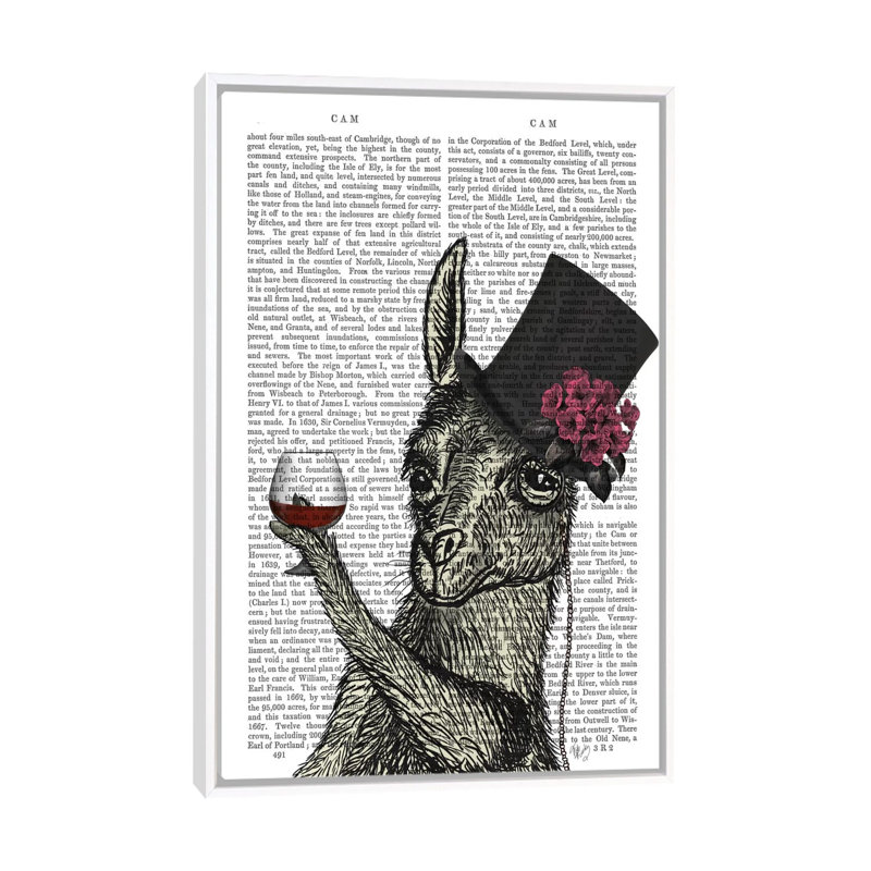«Llama Lush II» par Fab Funky - impression d'art graphique, Aucun mat, H 26 po x l 18 po x 1,5 po, Toile blanche encadrée