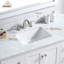22 po P 35,4 po Meuble-lavabo blanc en H avec miroir-1478827979
