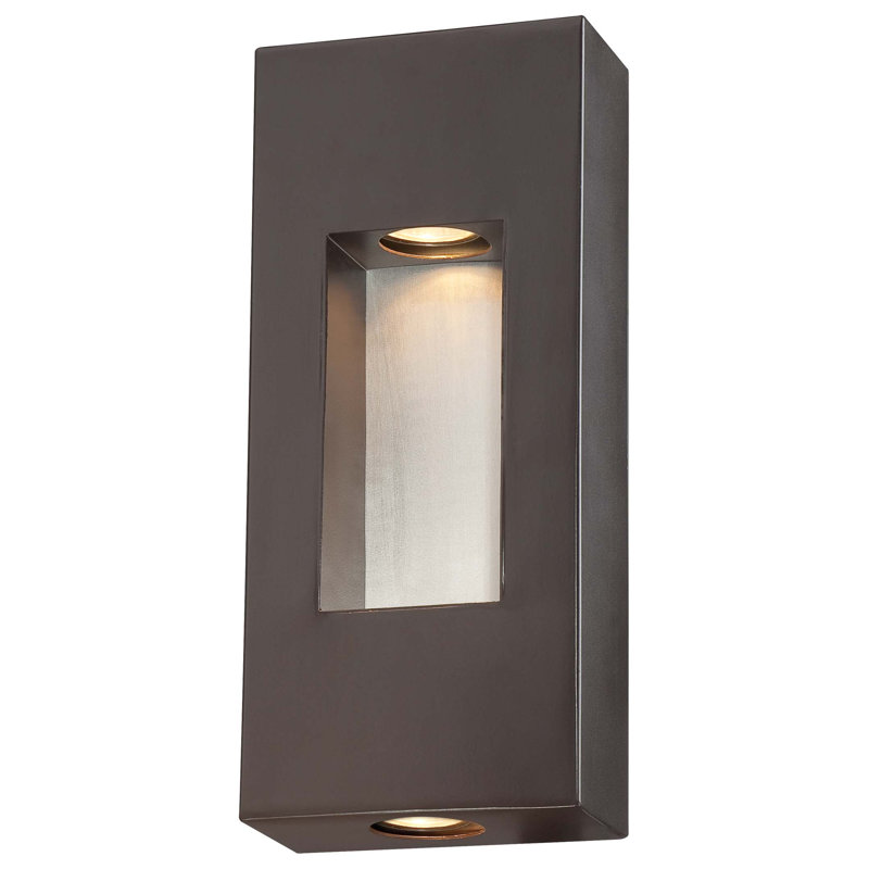 Luminaire à cloison d'extérieur 2 lumières Ailis