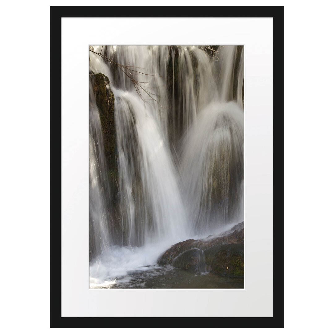 Kleiner Wasserfall Gerahmter Fotokunstdruck Poster