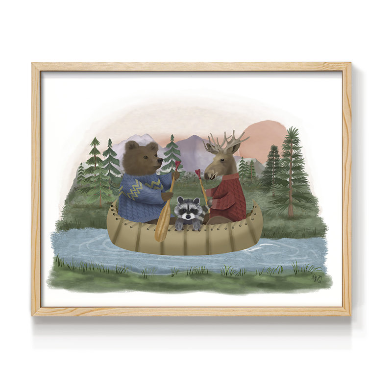 River Trip -Framed Print - Restickable, 8" H x 10" W, Natural