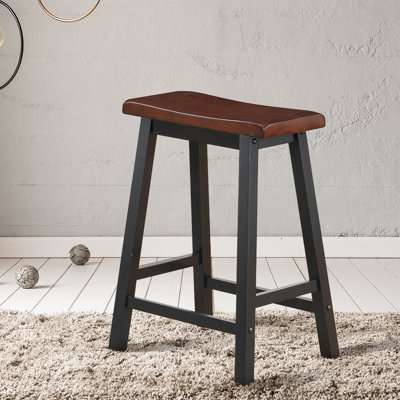 Anyfer Solid Wood Counter Stool