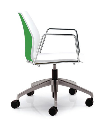 Fauteuil de conférence Vortex, Vert / blanc