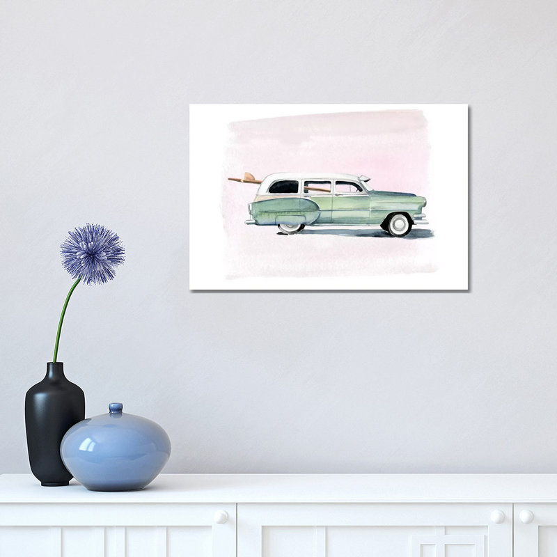 Surf Wagon 1 Piece Wrapped Canvas Wall Art, 30.48cm H x 45.72cm W
