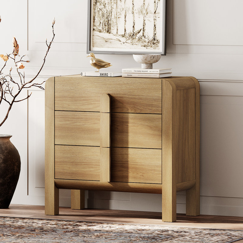 Armoire d'appoint en bois avec tiroirs 31,5 po Adora, Noyer