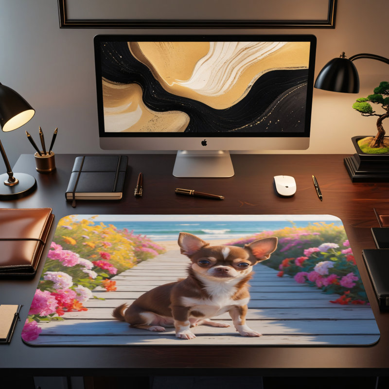 Polyester Desk Pad, 14.4x12.1