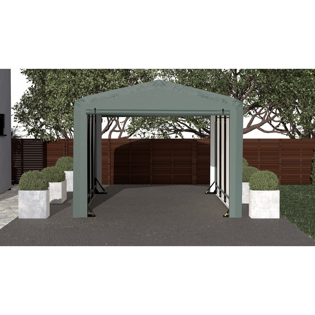 ShelterTube Wind and Snow-Load Rated Garage ShelterLogic Canopy 