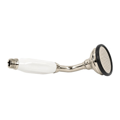 Douche en porcelaine avec tuyau de douche à main et brise-vide