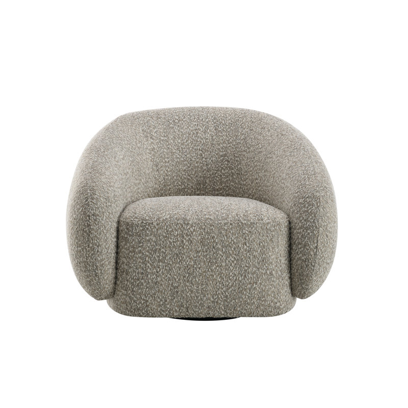 Fauteuil pivotant Aaminah, Brun
