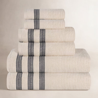 Ilseruth 6-Piece Zero-Twist Cotton Towel Set