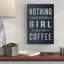 «Girl and Her Coffee II», reproduction d'art textuel sur toile-32770975