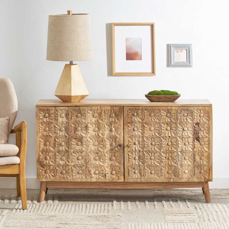 Larrick Solid Wood Accent Cabinet