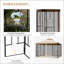 Pavillon de jardin 10 pi x 10 pi avec tablettes d'angle, abri de jardin avec moustiquaire et toit ventilé Outsunny pour jardin, pelouse, cour et terrasse