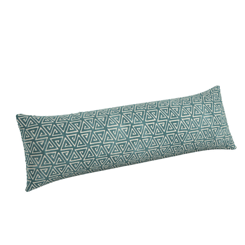 Coussin Porthcurno, H 14 po x l 48 po, Turquoise