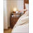 Solid Wood Nightstand with Two Drawers and Pull-out Panel Storage Bedside Table and Sofa Side Table