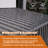 4FT x 9 FT Outdoor Lean-To Shed, Metal Garden Shed Tool House - 6 vents and 2 Swing Doors
