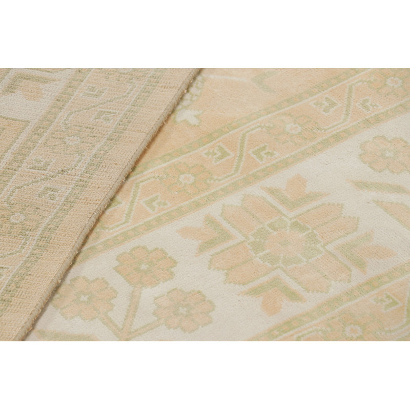Rug & Kilim’S Khotan Style Rug In Blue And Pink With Pomegranate Floral Patterns