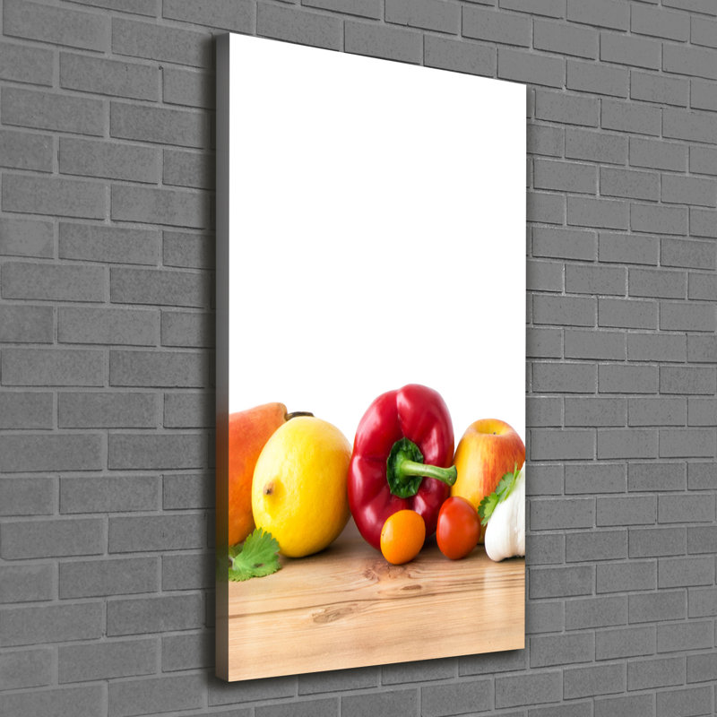 Fruits And Vegetables - Wrapped Canvas Print