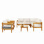 Ensemble de meubles de patio en bois