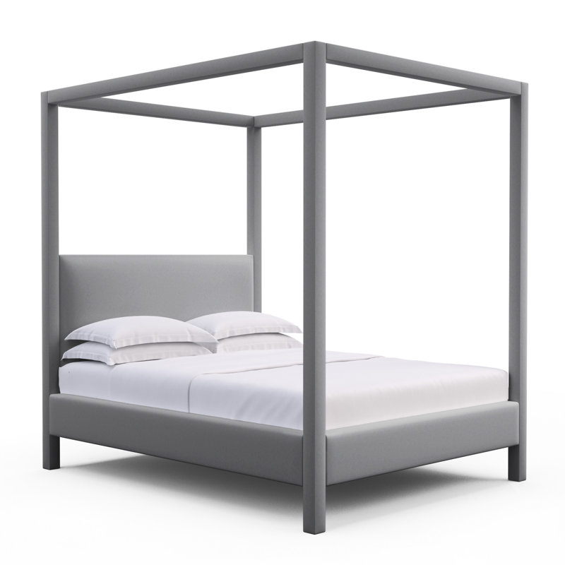 Lit tapissier Lafayette, Grand, Pierre velours moelleux