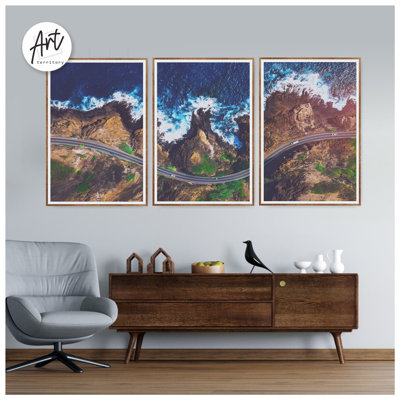 «California Coast Beach Rocks», affiche ou toile sur l'océan