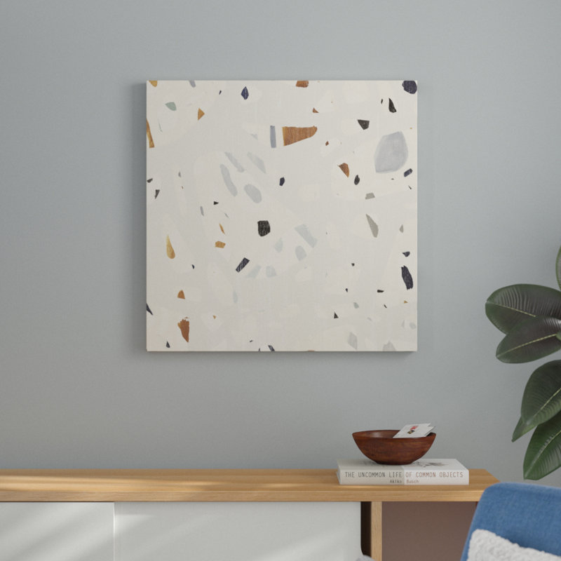 Abstract Terazzo I - Wrapped Canvas Painting, 76cm H x 76cm W