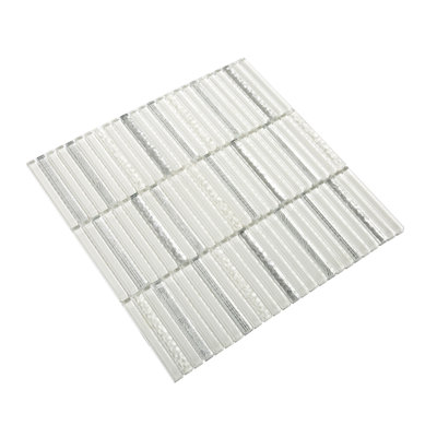 11.8" X 11.8" Glass Mosaic Tile