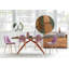 Maura Solid Wood Top Metal Base Dining Table-866926319-866926323