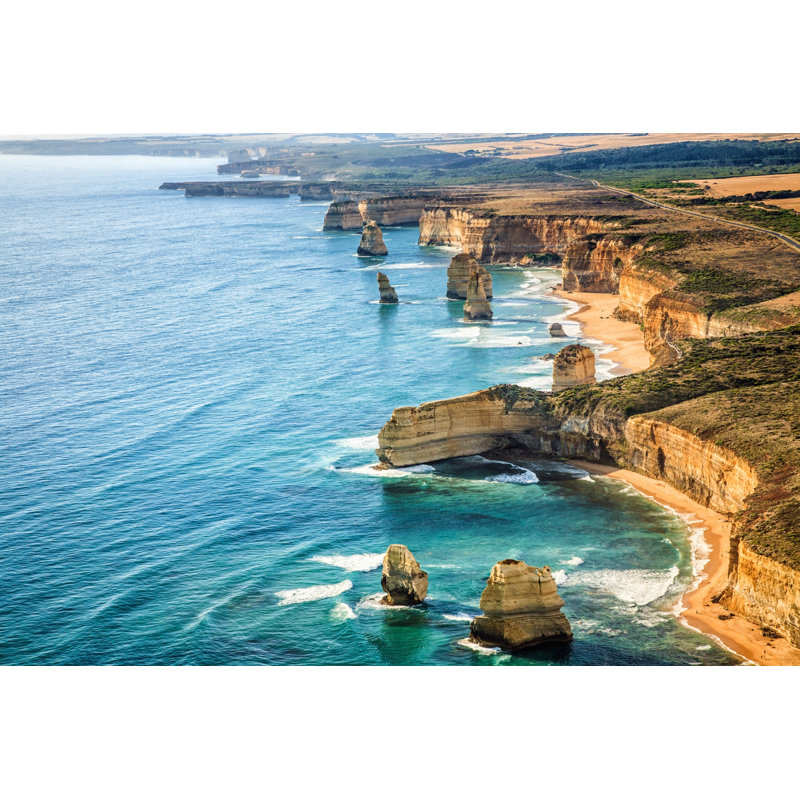 Aerial View Twelve Apostles by DrRave - Wrapped Canvas Print, 81cm H x 122cm W x 3.8cm D