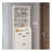 White color shoe cabinet  with 3 doors 2 drawers with hanger,large space for storage