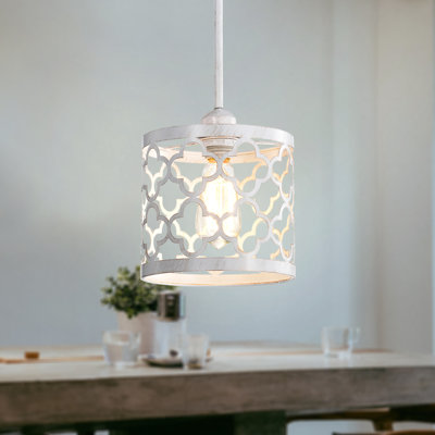 Luminaire suspendu tambour 1 lumière Adai