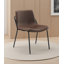 Chaise de salle à manger moderne et simple en cuir Pu